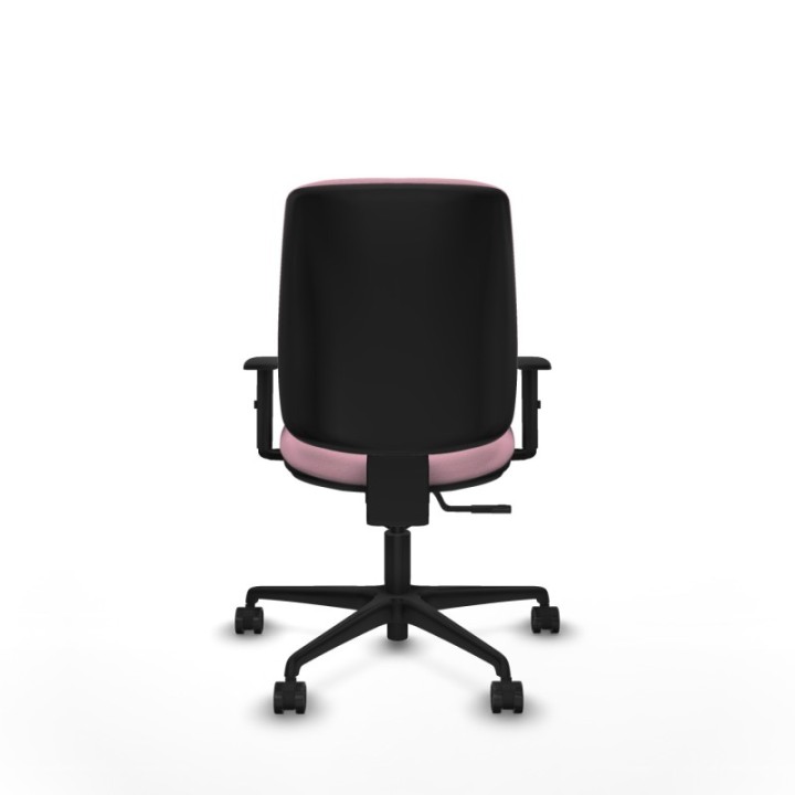 Alares tapizada sincro bali rosa brazos 1D base nailon ruedas 65 mm nailon