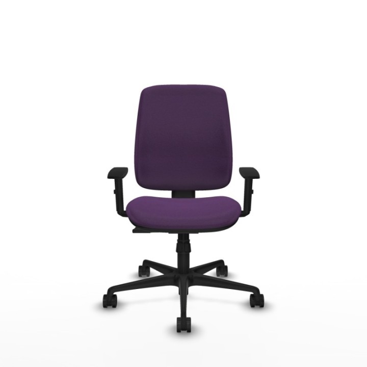 Alares tapizada sincro bali morado brazos 1D base nailon ruedas 65 mm nailon