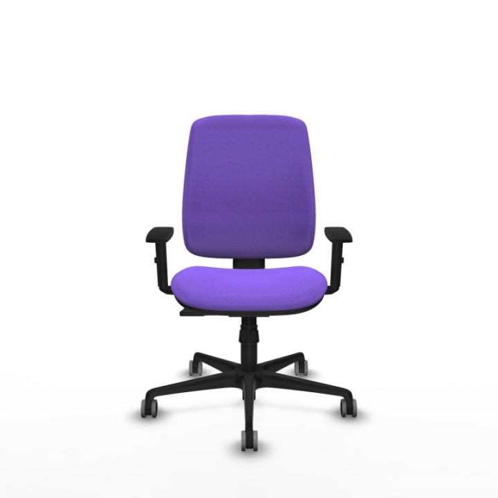 Alares tapizada sincro bali lila brazos 1D base nailon ruedas 65mm engomadas