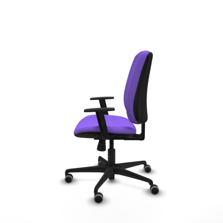 Alares tapizada sincro bali lila brazos 1D base nailon ruedas 65mm engomadas