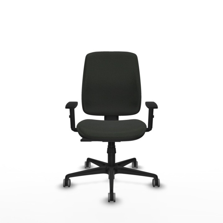 Alares tapizada sincro bali negro brazos 1D base nailon ruedas 65mm engomadas