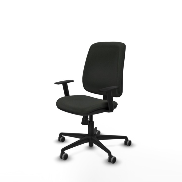 Alares tapizada sincro bali negro brazos 1D base nailon ruedas 65mm engomadas