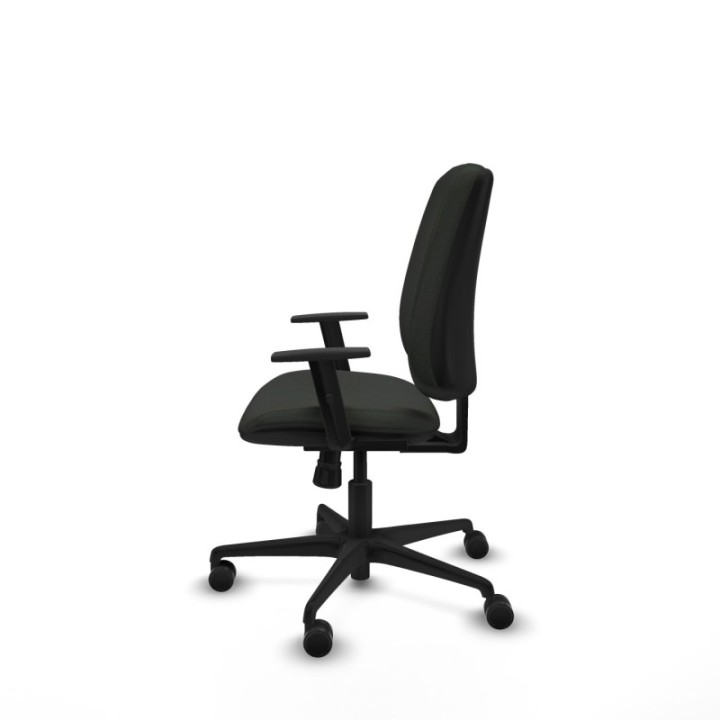 Alares tapizada sincro bali negro brazos 1D base nailon ruedas 65 mm nailon