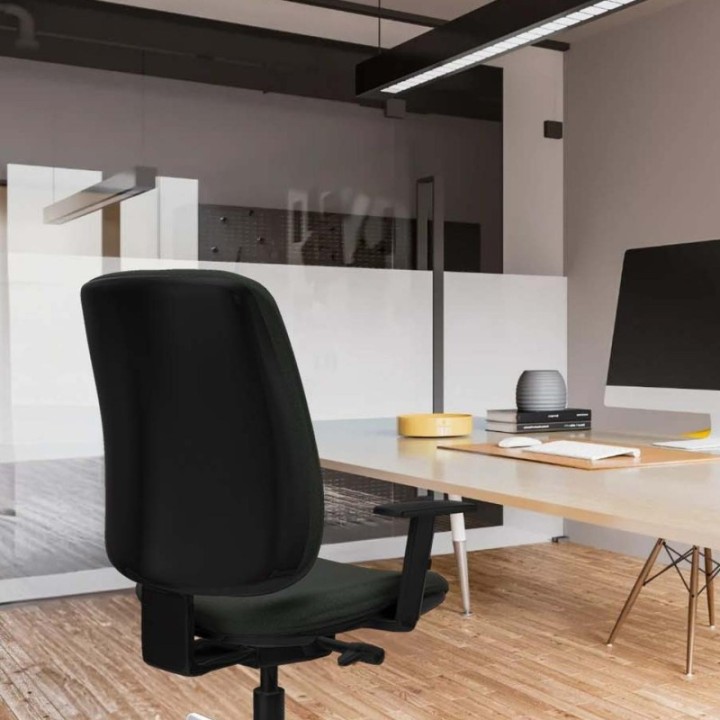 Alares tapizada traslack bali amarillo brazos 1D base blanca ruedas 65mm engomadas