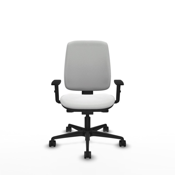 Alares tapizada traslack bali blanco brazos 1D base nailon ruedas 65 mm nailon