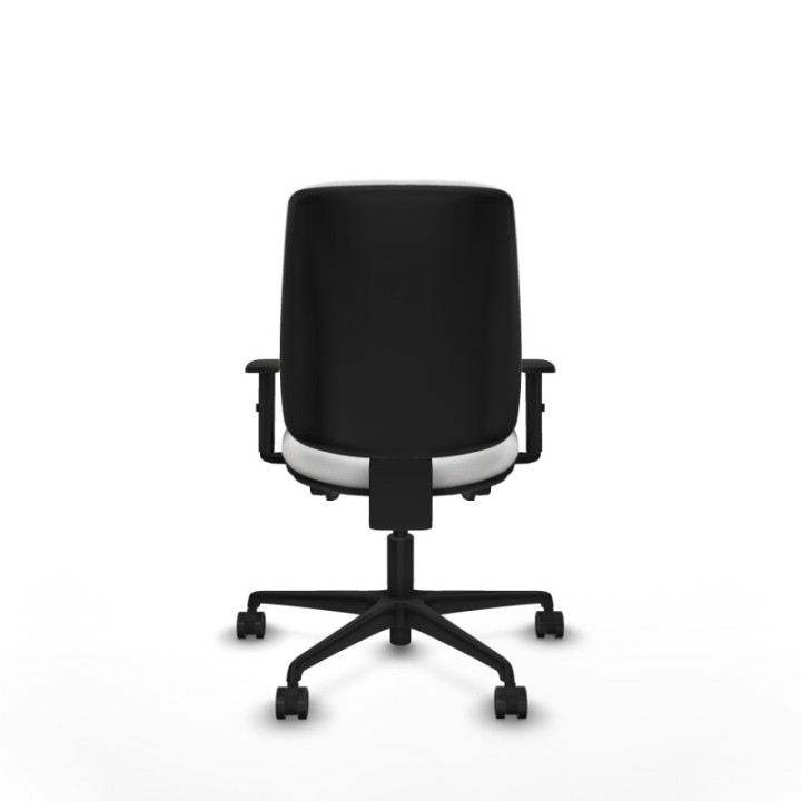 Alares tapizada traslack bali blanco brazos 1D base nailon ruedas 65 mm nailon