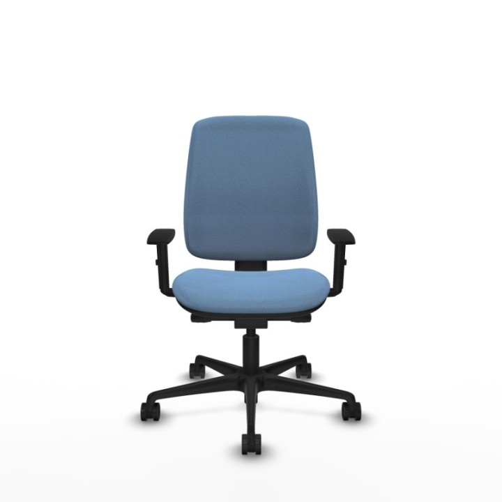 Alares tapizada traslack bali azul cielo brazos 1D base nailon ruedas 65 mm nailon