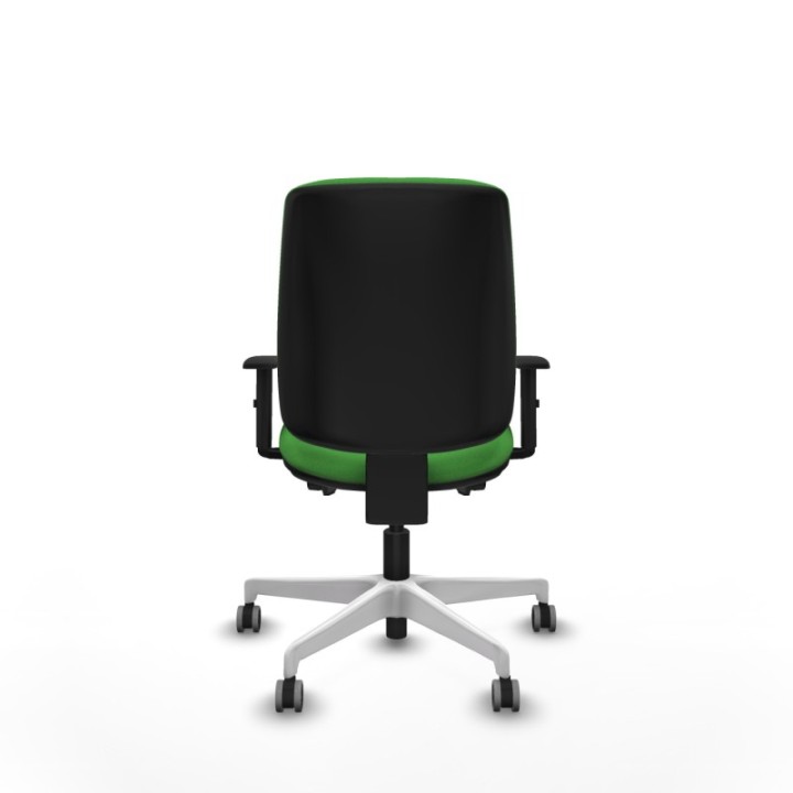 Alares tapizada traslack bali verde brazos 1D base blanca ruedas 65mm engomadas