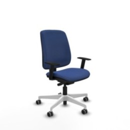 Alares tapizada traslack bali azul marino brazos 1D base blanca ruedas 65mm engomadas