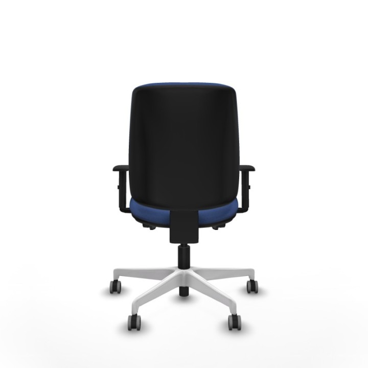 Alares tapizada traslack bali azul marino brazos 1D base blanca ruedas 65mm engomadas