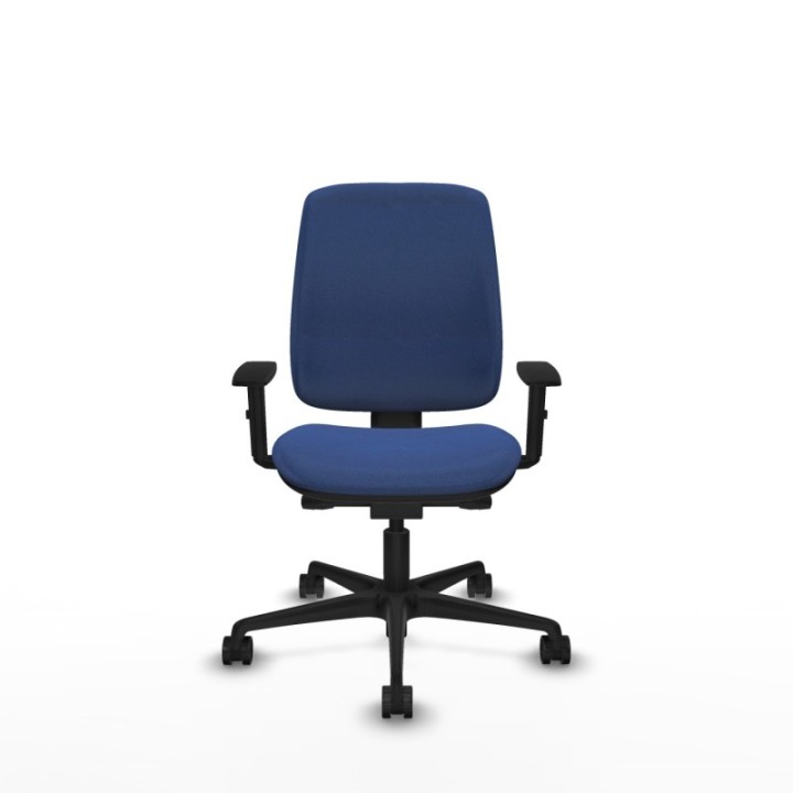 Alares tapizada traslack bali azul marino brazos 1D base nailon ruedas 65 mm nailon