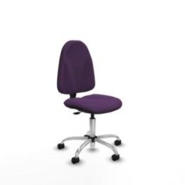 Algarra CP bali morado  base cromada ruedas nailon 50mm