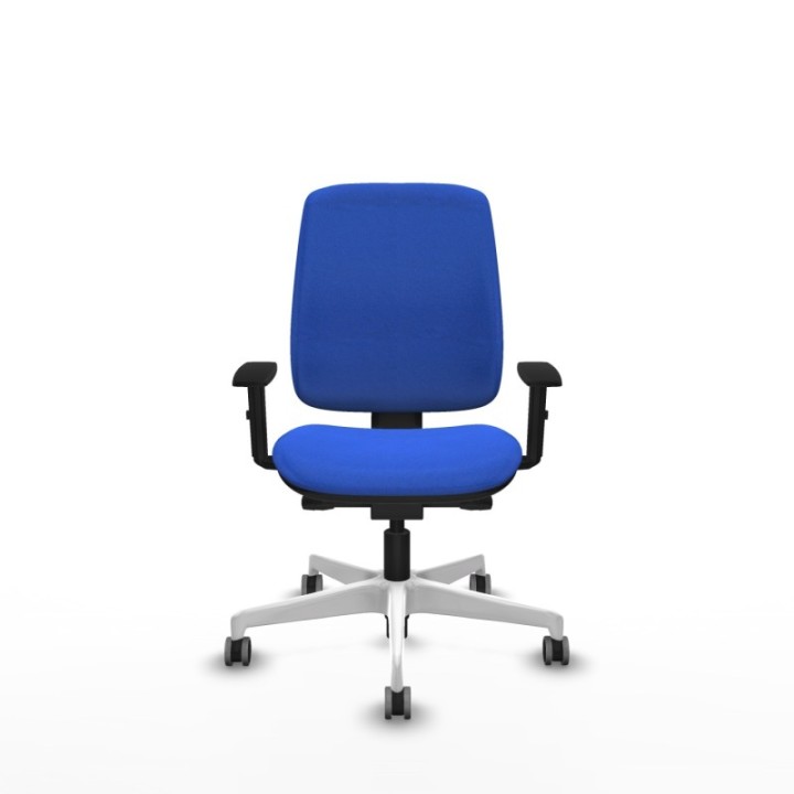 Alares tapizada traslack bali azul brazos 1D base blanca ruedas 65mm engomadas