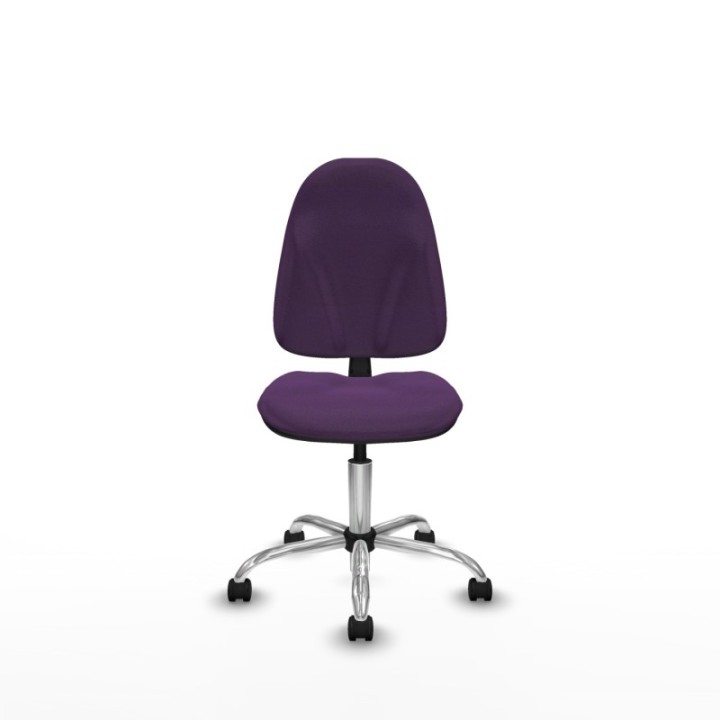 Algarra CP bali morado  base cromada ruedas nailon 50mm