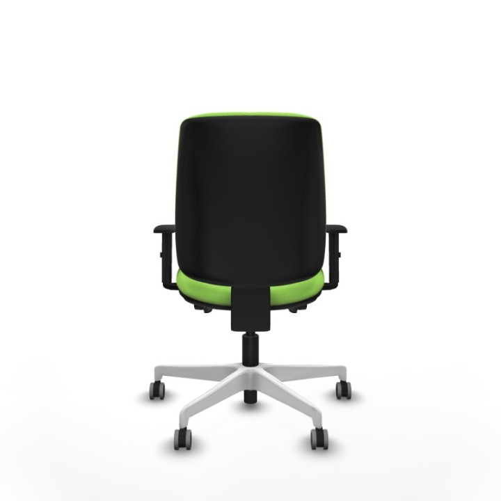 Alares tapizada traslack bali pistacho brazos 1D base blanca ruedas 65mm engomadas