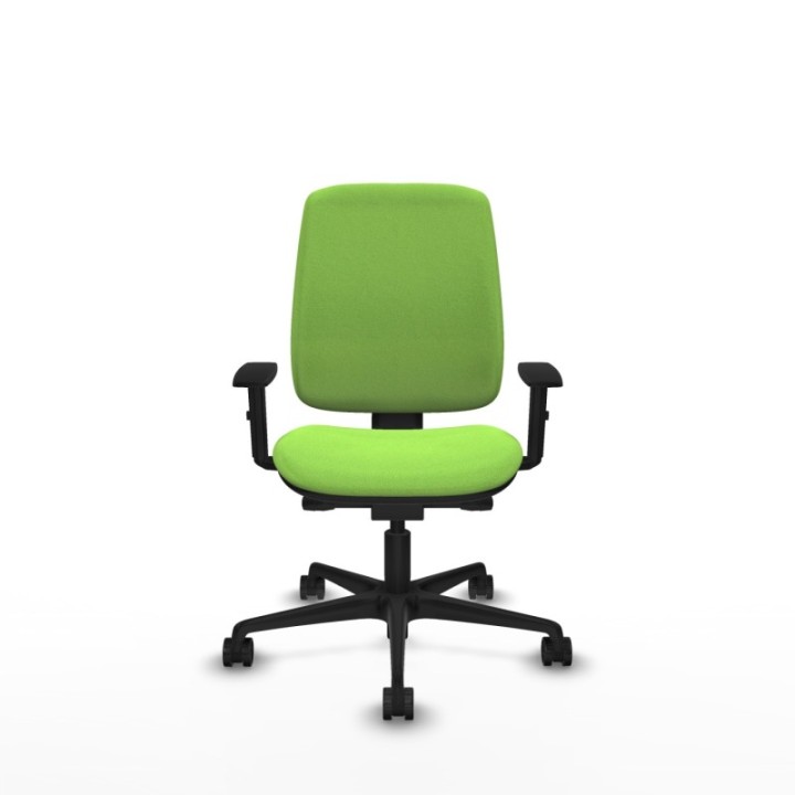 Alares tapizada traslack bali pistacho brazos 1D base nailon ruedas 65 mm nailon