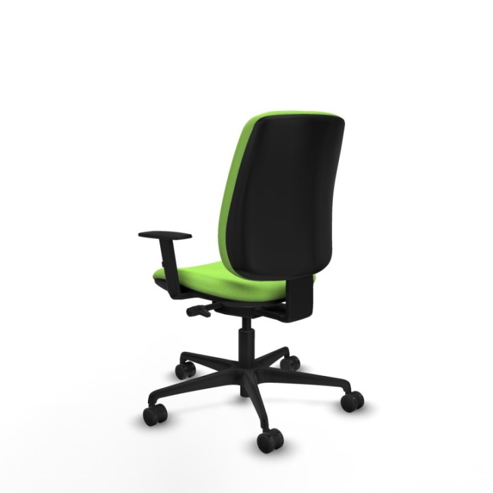 Alares tapizada traslack bali pistacho brazos 1D base nailon ruedas 65 mm nailon