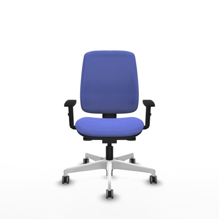 Alares tapizada traslack bali azul claro brazos 1D base blanca ruedas 65mm engomadas