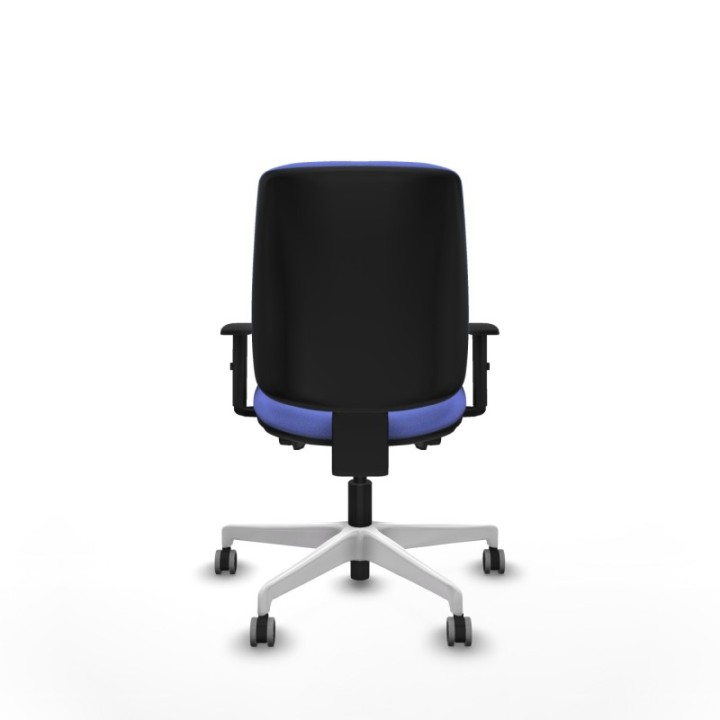 Alares tapizada traslack bali azul claro brazos 1D base blanca ruedas 65mm engomadas