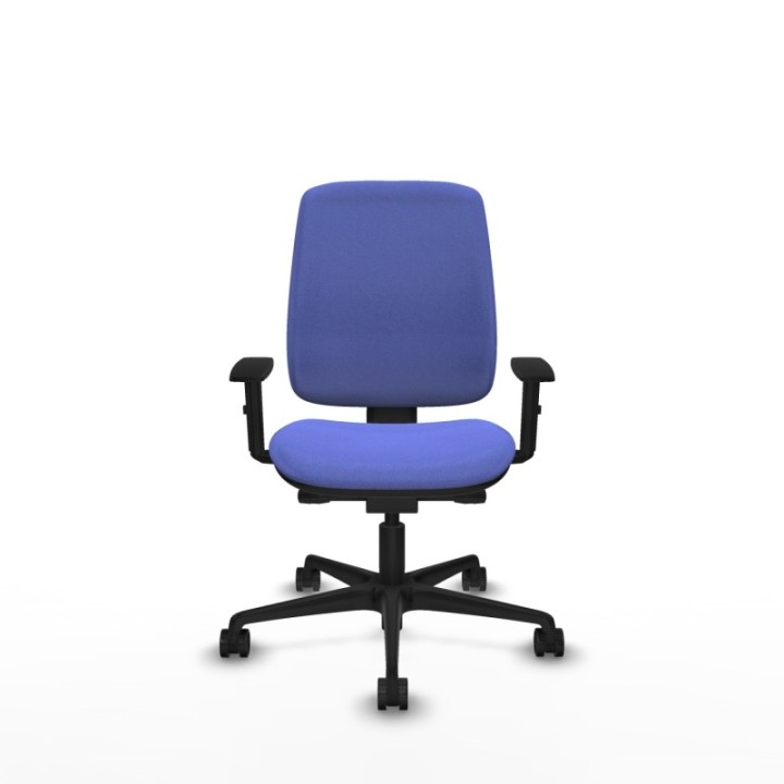 Alares tapizada traslack bali azul claro brazos 1D base nailon ruedas 65 mm nailon