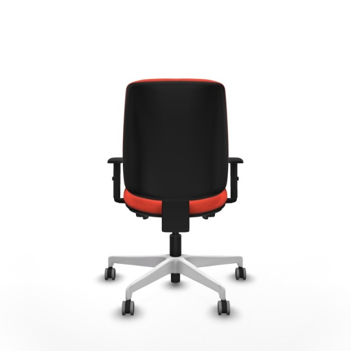 Alares tapizada traslack bali naranja oscuro brazos 1D base blanca ruedas 65mm engomadas