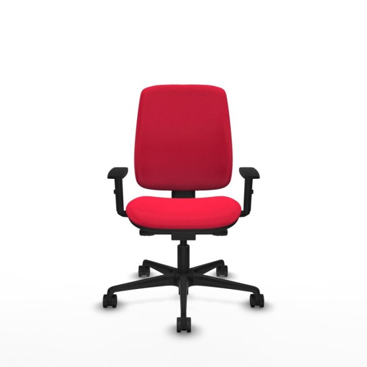 Alares tapizada traslack bali rojo brazos 1D base nailon ruedas 65 mm nailon