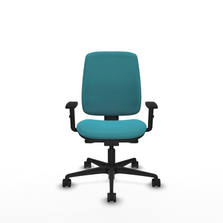 Alares tapizada traslack bali turquesa brazos 1D base nailon ruedas 65 mm nailon