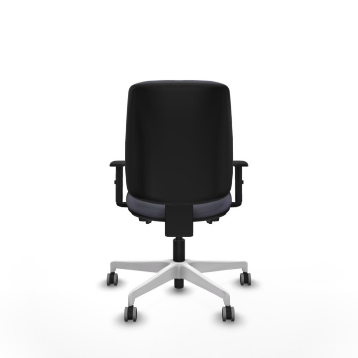 Alares tapizada traslack bali gris oscuro brazos 1D base blanca ruedas 65mm engomadas