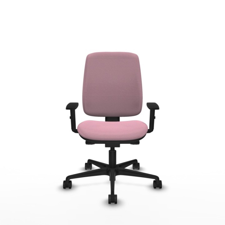 Alares tapizada traslack bali rosa brazos 1D base nailon ruedas 65 mm nailon