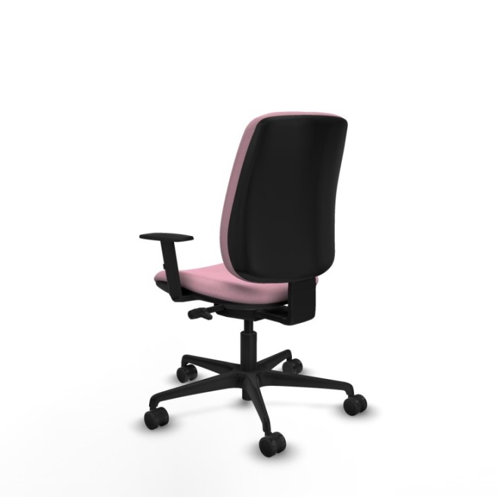 Alares tapizada traslack bali rosa brazos 1D base nailon ruedas 65 mm nailon