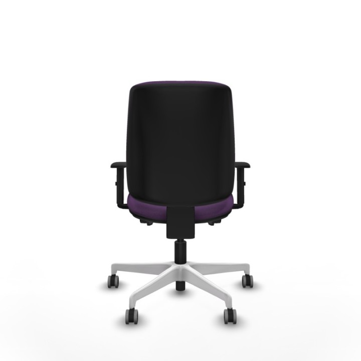 Alares tapizada traslack bali morado brazos 1D base blanca ruedas 65mm engomadas