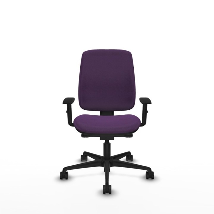 Alares tapizada traslack bali morado brazos 1D base nailon ruedas 65 mm nailon