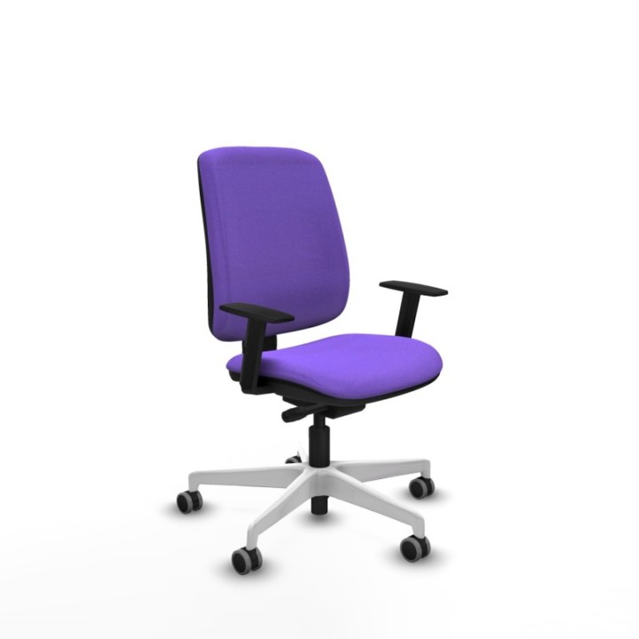 Alares tapizada traslack bali lila brazos 1D base blanca ruedas 65mm engomadas