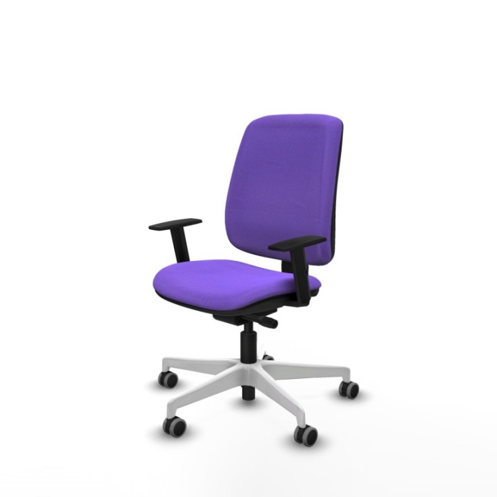 Alares tapizada traslack bali lila brazos 1D base blanca ruedas 65mm engomadas