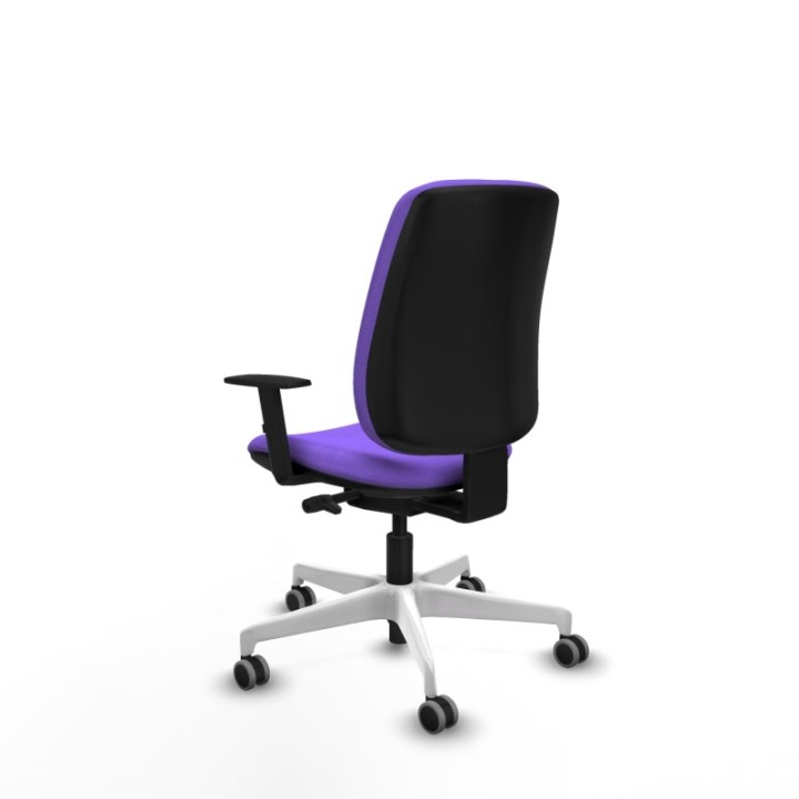 Alares tapizada traslack bali lila brazos 1D base blanca ruedas 65mm engomadas