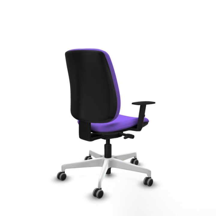 Alares tapizada traslack bali lila brazos 1D base blanca ruedas 65mm engomadas