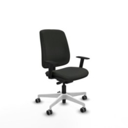 Alares tapizada traslack bali negro brazos 1D base blanca ruedas 65mm engomadas