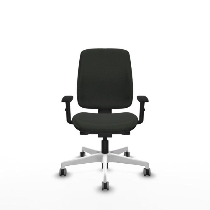 Alares tapizada traslack bali negro brazos 1D base blanca ruedas 65mm engomadas