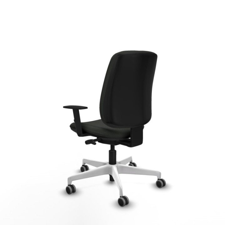 Alares tapizada traslack bali negro brazos 1D base blanca ruedas 65mm engomadas