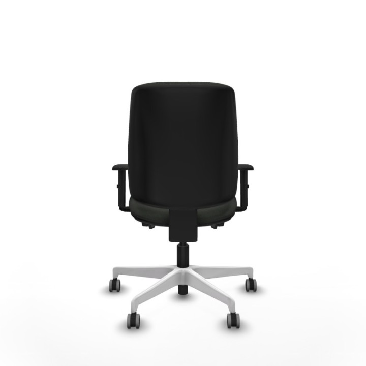 Alares tapizada traslack bali negro brazos 1D base blanca ruedas 65mm engomadas