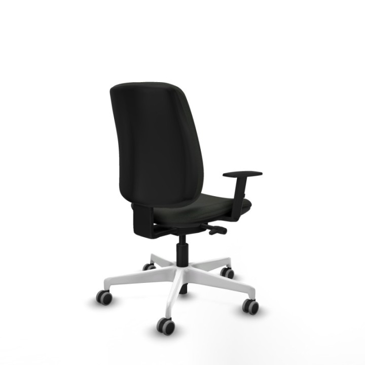 Alares tapizada traslack bali negro brazos 1D base blanca ruedas 65mm engomadas