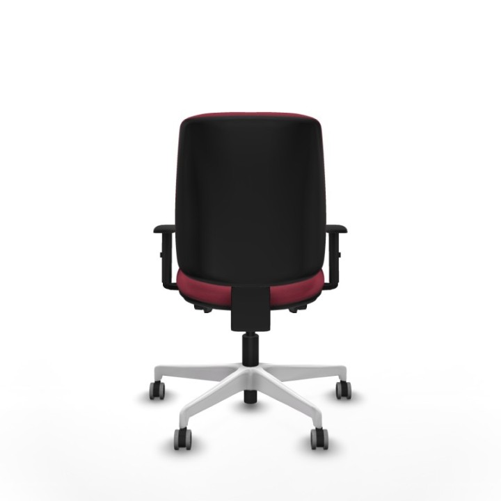 Alares tapizada traslack bali granate brazos 1D base blanca ruedas 65mm engomadas