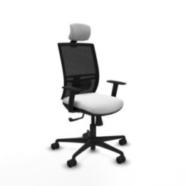 Yunquera sincro malla negra bali blanco brazos 1D base nailon cabecero 1D ruedas 65mm nailon