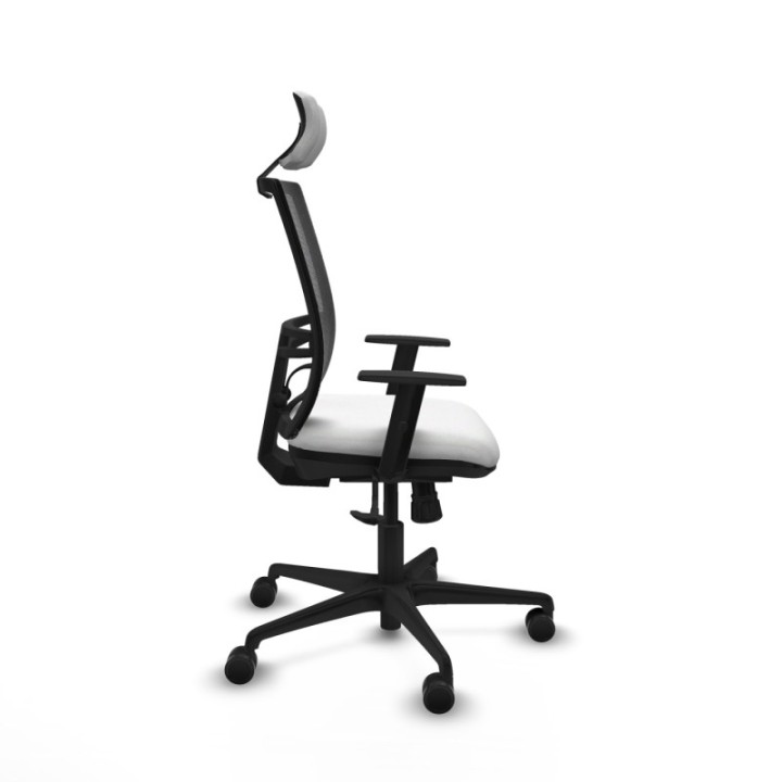 Yunquera sincro malla negra bali blanco brazos 1D base nailon cabecero 1D ruedas 65mm nailon