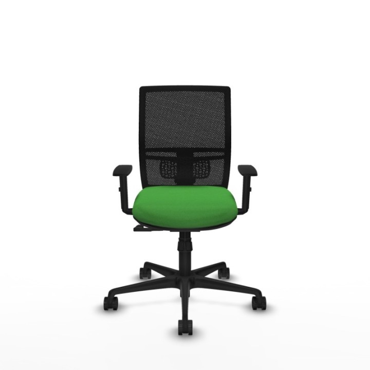 Yunquera sincro malla negra bali verde brazos 1D base nailon ruedas 65mm nailon