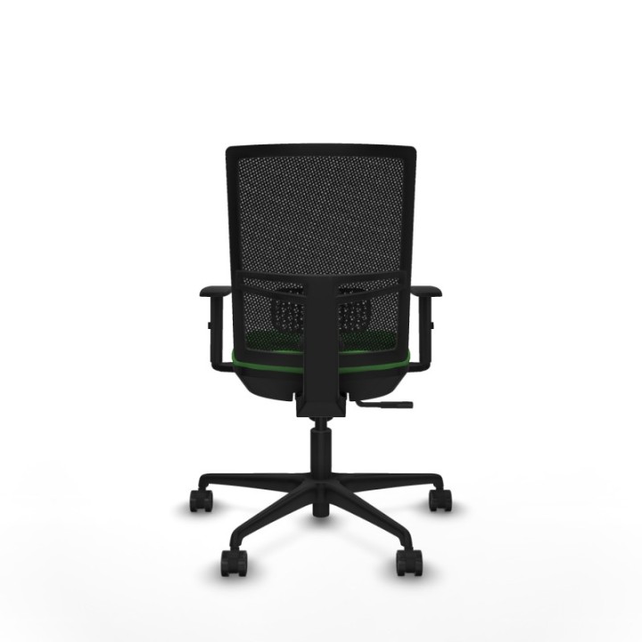 Yunquera sincro malla negra bali verde brazos 1D base nailon ruedas 65mm nailon