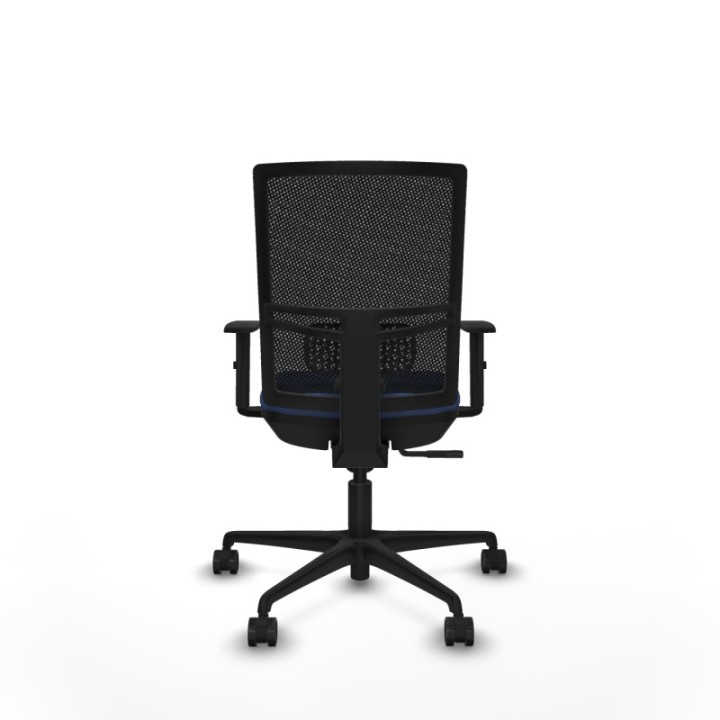 Yunquera sincro malla negra bali azul marino brazos 1D base nailon ruedas 65mm nailon