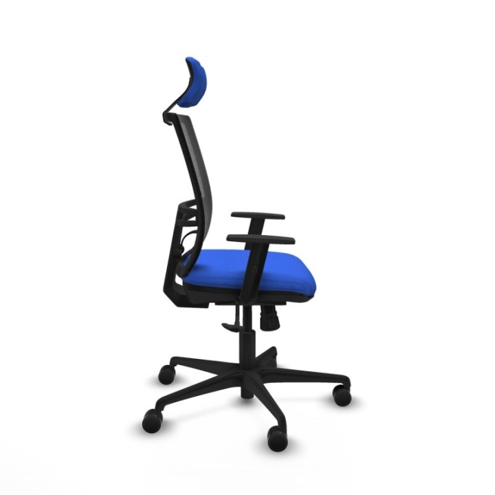 Yunquera sincro malla negra bali azul brazos 1D base nailon cabecero 1D ruedas 65mm nailon