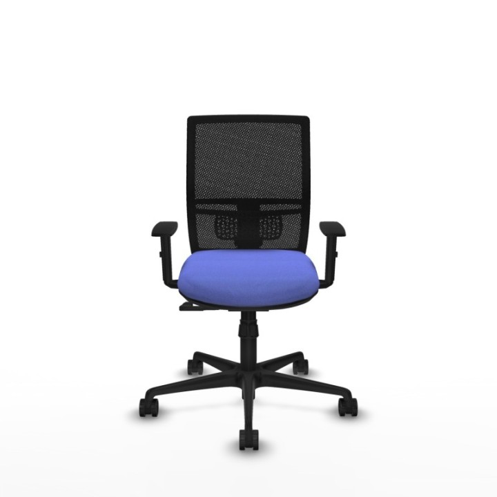 Yunquera sincro malla negra bali azul claro brazos 1D base nailon ruedas 65mm nailon