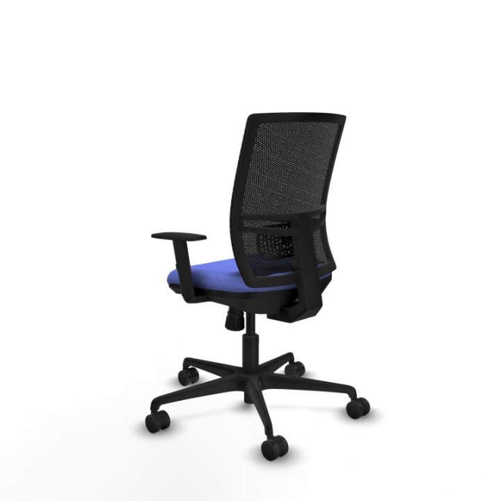 Yunquera sincro malla negra bali azul claro brazos 1D base nailon ruedas 65mm nailon